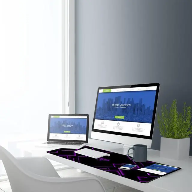 Alt view image 6 of 6 - Large Extended Gaming Mouse Pad, Long Mouse Pads, Extra Large Big Mouse Pad with Stitched Edge, XXL Non-Slip Computer Computer Keyboard Mat for Gamer/Desktop/Office/Home, Purple