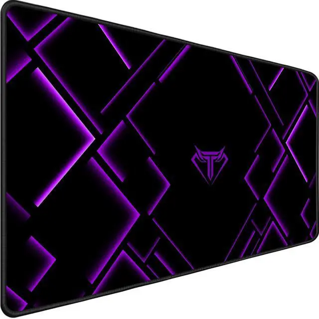 Main image of Large Extended Gaming Mouse Pad, Long Mouse Pads, Extra Large Big Mouse Pad with Stitched Edge, XXL Non-Slip Computer Computer Keyboard Mat for Gamer/Desktop/Office/Home, Purple