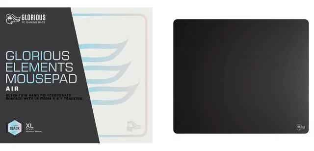 Alt view image 5 of 7 - Elements Air Mousepad - XL Hard and Ultra Thin Polycarbonate Flexible Surface Large Gaming Mouse Pad 15"X17" Extended Hard Mousepad (Helios) (GLO-MP-ELEM-AIR)