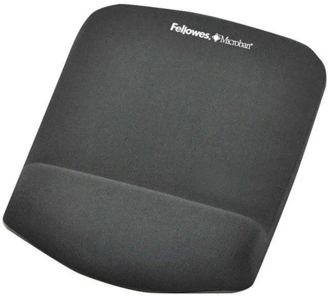 Main image of PlushTouch Foam Mouse Pad Wrist Support with MICROBAN - Graphite (9252201)