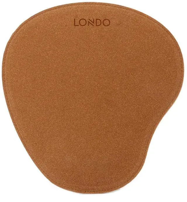 Alt view image 6 of 7 - PU Leather Oval Shape Non-Slip Mousepad with Wrist Rest Support, Waterproof Surface, Comfort Memory Foam, Light Ergonomic Design Mouse Pad for Laptop, Desktop