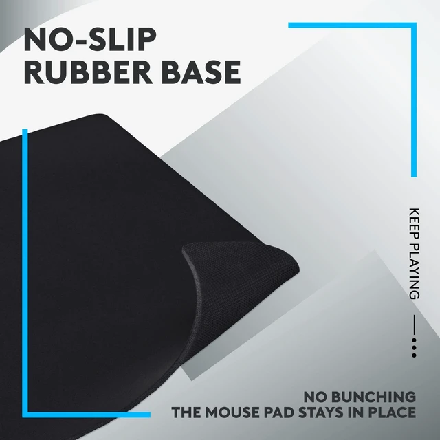 Alt view image 5 of 6 - G640 Large Cloth Gaming Mouse Pad (600x460x3) - Black Optimized for gaming sensors, moderate surface friction