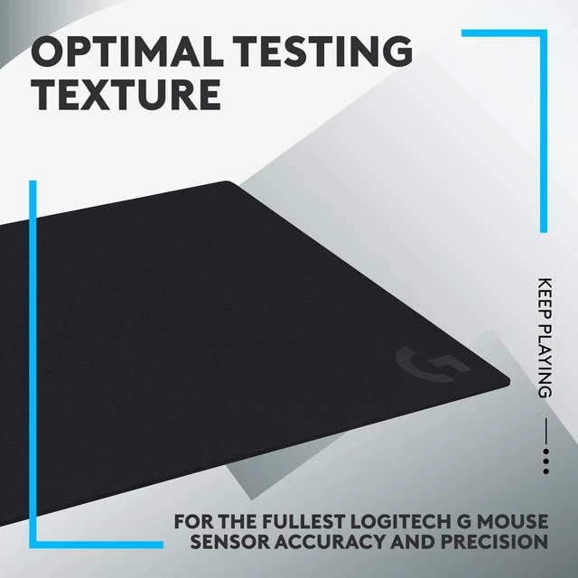 Alt view image 4 of 6 - G640 Large Cloth Gaming Mouse Pad (600x460x3) - Black Optimized for gaming sensors, moderate surface friction