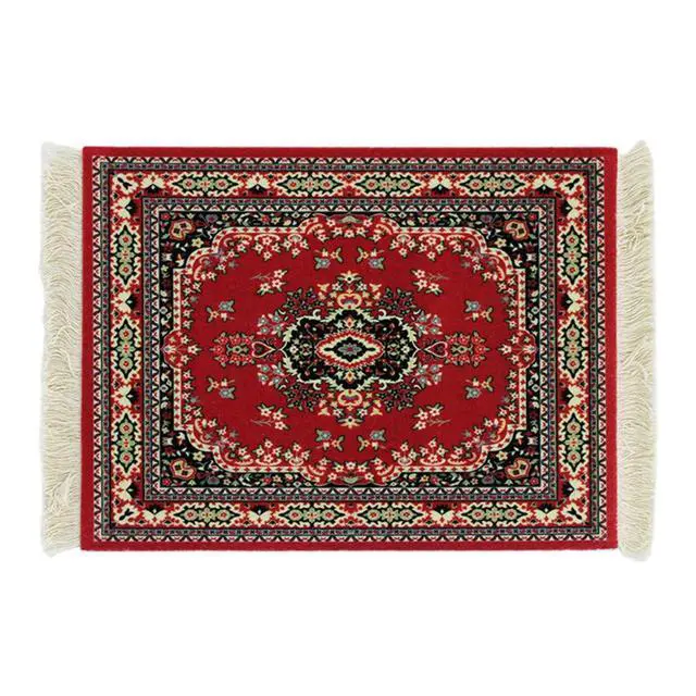 Alt view image 4 of 5 - Paitianle Mouse Pads for Wireless Mouse,Oriental Carpet Mouse Mat Computer Mousepad for Table Decor (STYLE1 red)