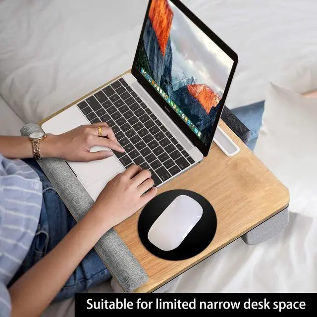 Alt view image 3 of 7 - Mini Round Mouse Pad 6 x 6 Inch, Small Mouse Mat Non-Slip Rubber Base for Laptop PC Office Working Wireless Mouse Home Office Travel, Portable & Washable Black