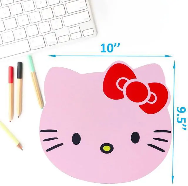 Alt view image 5 of 5 - Hello Kitty Mouse Pad, Cute Mouse Pad for Computer Laptop - Hello Kitty Accessories - Kawaii Anime Design Supplies Office Desk Decor Stuff for Women Girls (Pink)