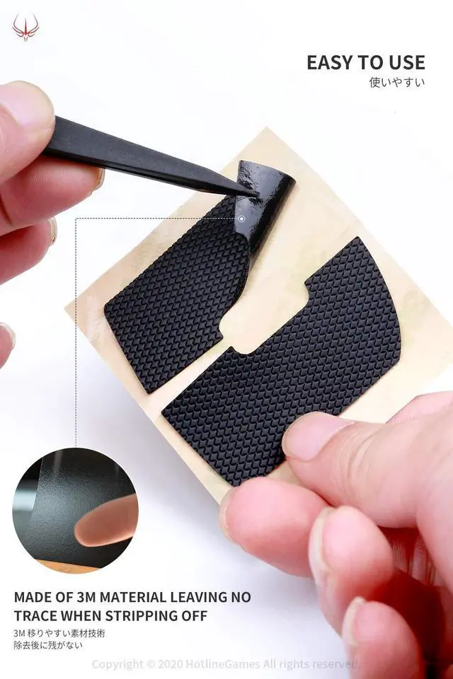 Alt view image 6 of 7 - Plus Mouse Anti Slip Grip Tape Compatible with Logitech MX Master 3S, Master 3 Gaming Mouse Skins, Sweat Resistant, Cut to Fit, Easy to Apply, Professional Mice Upgrade