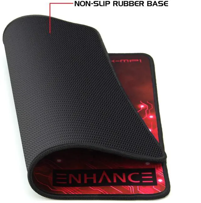 Alt view image 3 of 7 - Mouse Pad Large with Anti-Slip Rubber, Quiet High Precision Fabric Mousepad for Schools, Computer Labs, Office Desks - 12.6 x 10.6 inch Laptop Mouse Pad, Anti-Fray Stitching, Water Resistant