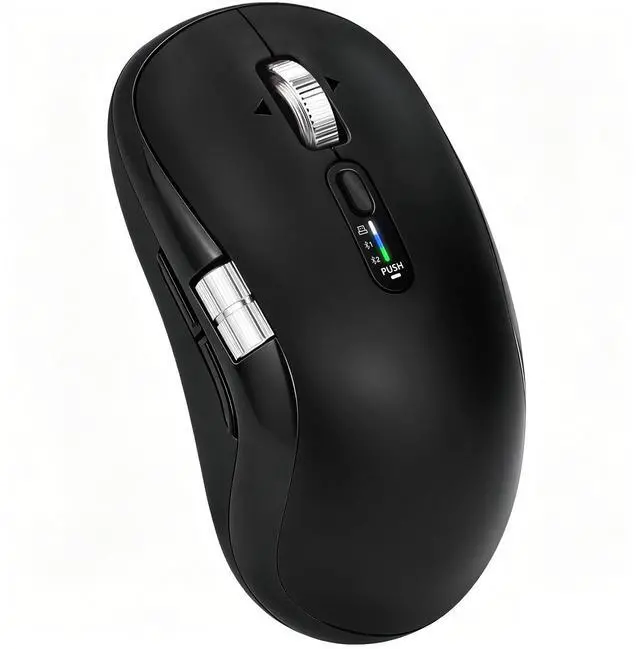 Main image of Wireless Bluetooth Multi-Device mouse with 7 Programmable Buttons(Mac/Windows), 4-way Navigation Scroll, 5 level DPI, Side Scroll, Quiet Click Mice for Computer, Laptop, PC, iPad, Tablet, MacBook.