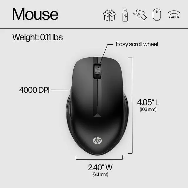 Alt view image 3 of 7 - 430 Multi-DeviceWireless Mouse
