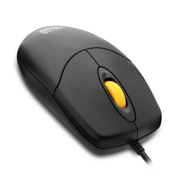 Alt view image 6 of 7 - iMouse W3 Waterproof USB Optical Mouse with Magnetic Scroll Wheel, 1000 DPI, 4 Button Wired Mouse for Laptop Desktop, Sealed Washable Design, Black