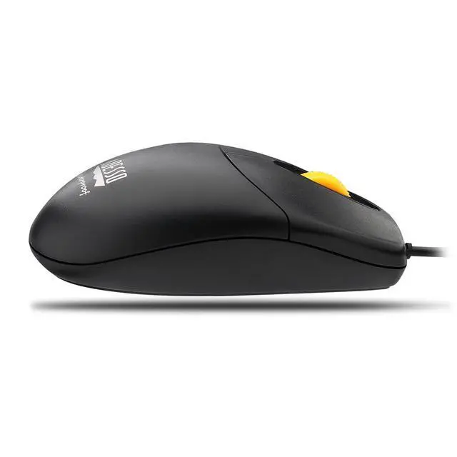 Alt view image 5 of 7 - iMouse W3 Waterproof USB Optical Mouse with Magnetic Scroll Wheel, 1000 DPI, 4 Button Wired Mouse for Laptop Desktop, Sealed Washable Design, Black