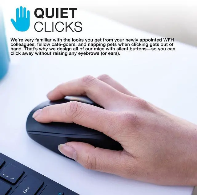 Alt view image 7 of 7 - GO Charge, Wireless Mouse, Bluetooth, USB Dongle, Multi-Device, Compact, Rechargeable, Black
