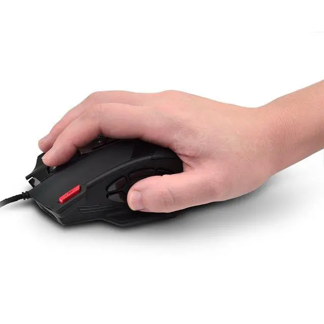 Alt view image 6 of 7 - 12 Programmable Buttons C12 Gaming Mouse, Laser Double-Speed Adjustment 8000DPI Mice Support 4 Level Switch