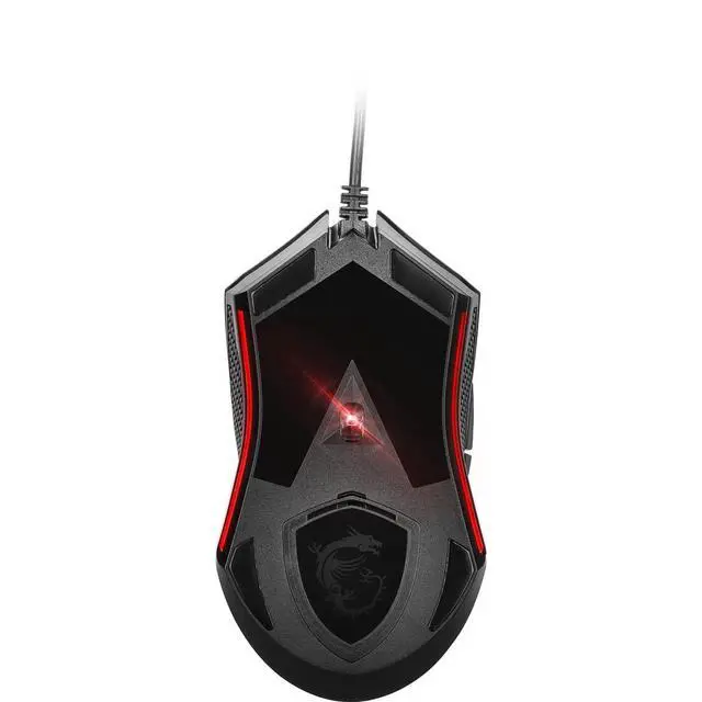 Alt view image 2 of 7 - Clutch GM08 Gaming Mouse, 4200 DPI, Optical Sensor, 3 Adjustable Weights, Red LED Lighting, Symmetrical Design