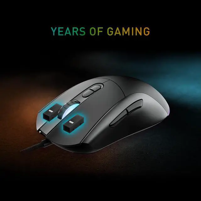 Alt view image 2 of 6 - Forge GM320 Gaming Mouse, 12800 DPI, 20M+ Clicks Micro Switch, Optical Sensor, Ergonomic Ambitextrous Hand Design, RGB Light