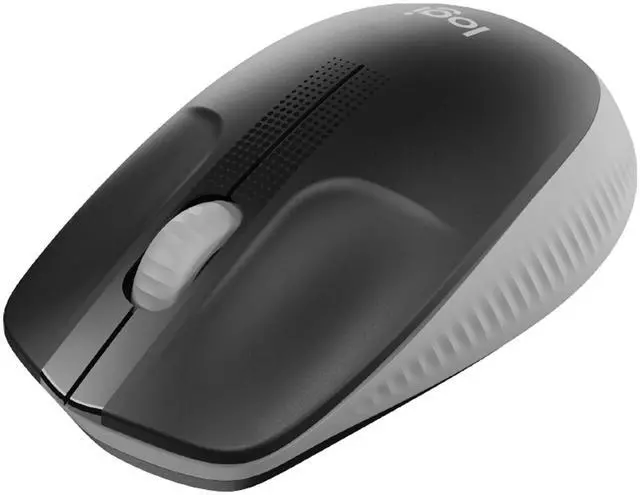 Main image of Wireless Mouse M190 - Full Size Ambidextrous Curve Design, 18-Month Battery with Power Saving Mode, Precise Cursor Control & Scrolling, Wide Scroll Wheel, Thumb Grips - Mid Grey