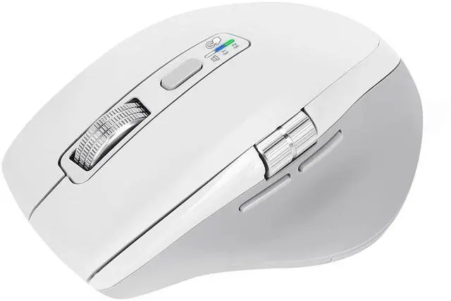 Main image of Wireless Side Scroll Mouse with Multi-Device, Ergonomic Computer Mice with Smart Flying Scroll, Quiet Click, 4-Level DPI for Computer, Laptop, iPad, Tablet, MacBook(White)