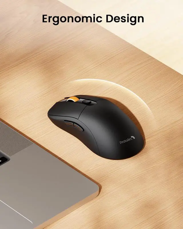 Alt view image 7 of 7 - Bluetooth Wireless Mouse for MacBook Pro/Air, USB C Mouse, EM15 Rechargeable Lightweight Portable Mice for Laptop, iPad, Tablet, Chromebook-Black
