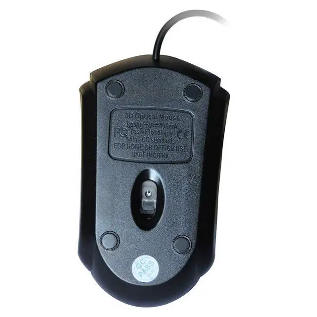 Alt view image 6 of 7 - Left Handed Mouse Logo Laser Engraving and Matte Process 800 DPI Resolution 3D Button Plug and Play Mini USB Wired Mouse Suitable for Laptop