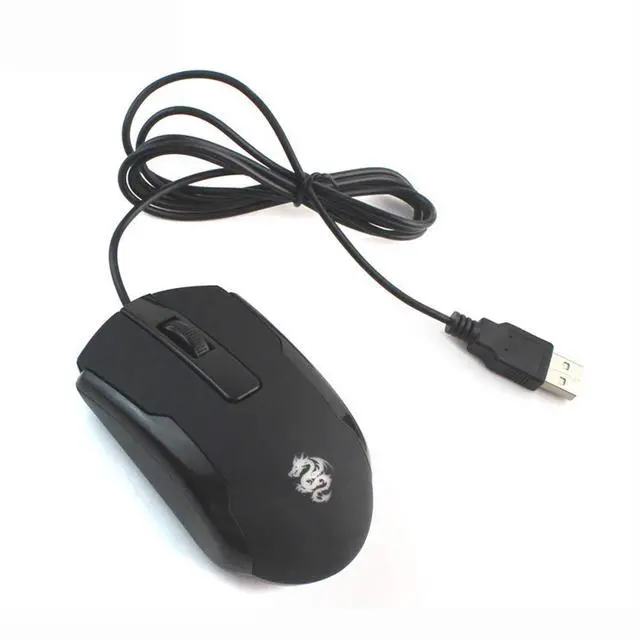 Alt view image 2 of 7 - Left Handed Mouse Logo Laser Engraving and Matte Process 800 DPI Resolution 3D Button Plug and Play Mini USB Wired Mouse Suitable for Laptop