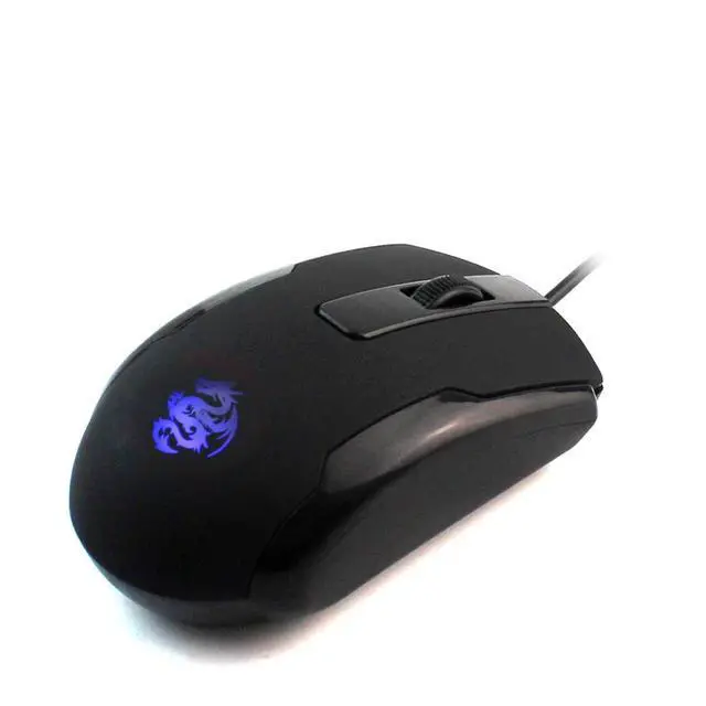 Alt view image 7 of 7 - Left Handed Mouse Logo Laser Engraving and Matte Process 800 DPI Resolution 3D Button Plug and Play Mini USB Wired Mouse Suitable for Laptop