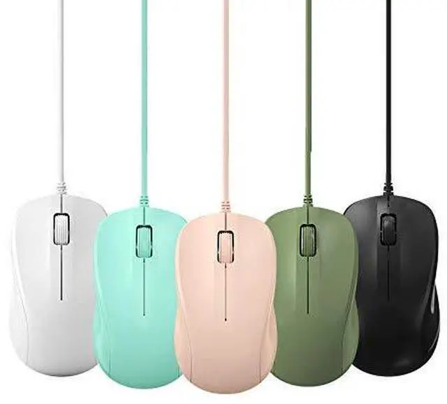 Alt view image 4 of 4 - USB Silent Wired Computer Mouse with Easy Click for Office and Home, 1200DPI, Premium and Portable, Compatible with Windows PC, Laptop, Desktop, Notebook (Green)