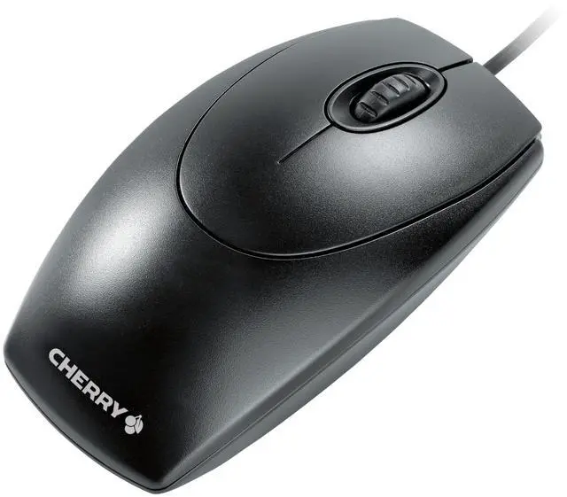 Alt view image 6 of 6 - WheelMouse, Wired Mouse, Retro Style, Symmetrical Design for Right- and Left-Handed Users, Optical Sensor, USB-A (PS/2 Adapter Included), Light Gray