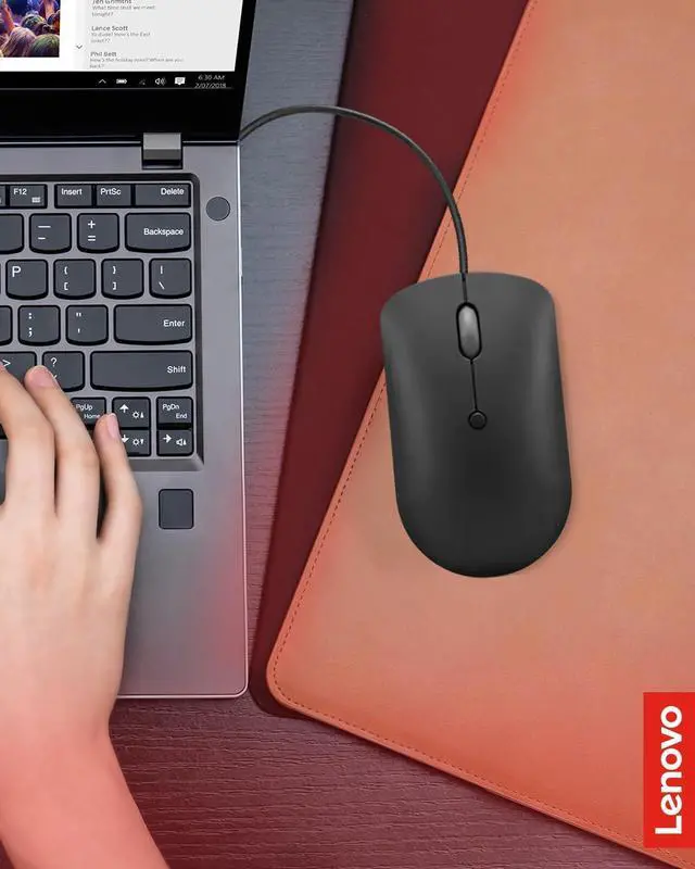 Alt view image 2 of 7 - 400 USB-C Compact Wired Mouse Pocket Friendly Portable Mouse for Notebook or Large Computer Monitor, Black