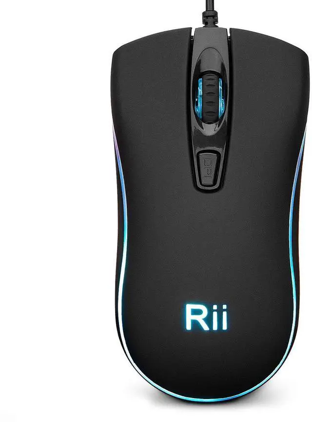 Main image of RM105 Wired Mouse,Computer Mouse with Colorful RGB Backlight,Comfortable Grip Ergonomic Optical,USB Wired Mice Support Windows PC, Laptop,Desktop,Notebook,Chromebook