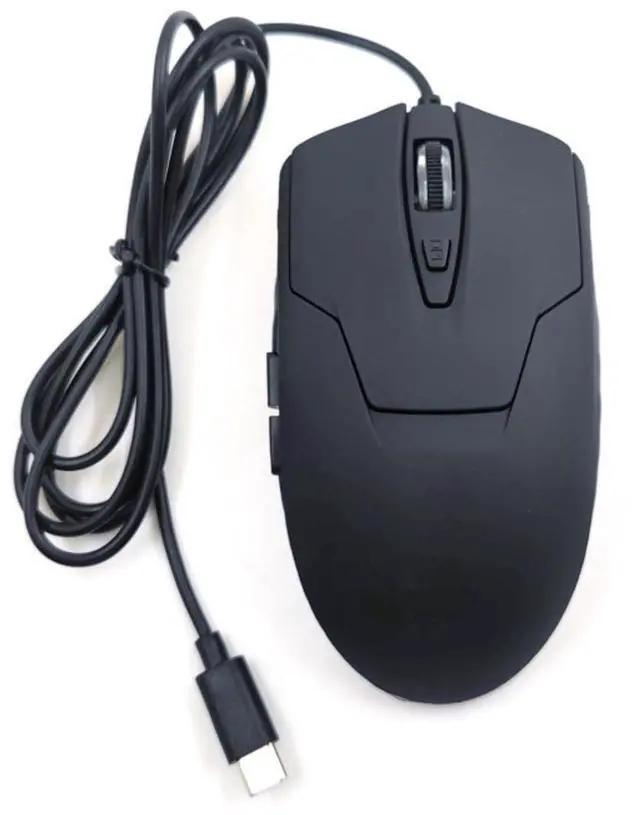 Main image of Wired USB C Mouse, 6-Button Quiet Click Computer Mouse - 4 DPI Speeds, Ergonomic, LED Backlight - Compatible with Mac, Chromebook, HP, DELL XPS, ASUS, Surface, Silent Gaming Mouse Type-C Wired