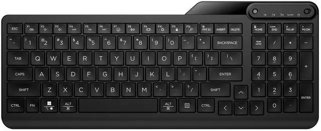 Main image of 460 Multi-Device Bluetooth Keyboard - Bluetooth with Swift Pair to 3 Multi-Devices, Compatible with Windows/Mac/Chromebook, Laptop, Notebook Black (7N7B8AA)