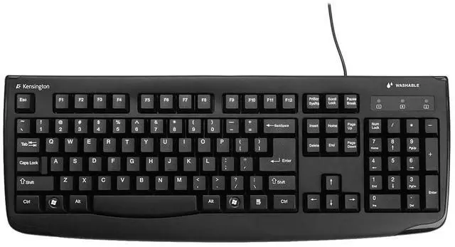 Main image of Pro Fit USB Washable Keyboard, Black (K64407US),17-3/4" Width