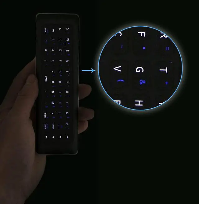 Alt view image 3 of 7 - New XRT500 QWERTY Keyboard with Back Light Remote Replacement fit for VIZIO TV M43-C1 M49-C1 M50-C1 M55-C2 M60-C3 M65-C1 M70-C3 M75-C1 M80-C3 M322I-B1 M422I-B1 M492I-B2 M502I-B1 M552I-B2 M602I-B3