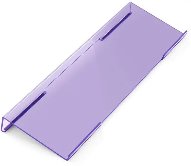 Main image of Ergonomic Computer Keyboard Stand for Desktop (Clear Purple), Acrylic Keyboard Tilted Elevated Rack Key Board Tray Holder Riser Stand for Office Home Desk Work Supplies