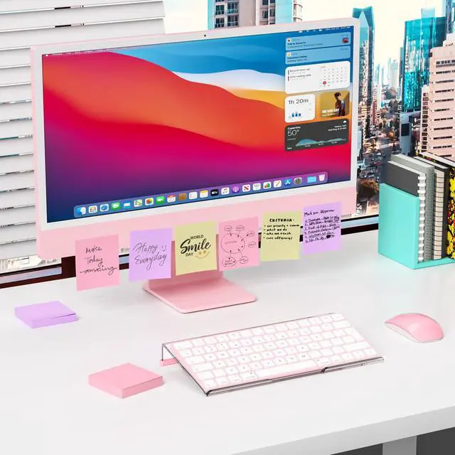 Alt view image 6 of 7 - Computer Keyboard Stand for Desktop, 11.8" Tiny Clear Acrylic Keyboard Riser 78 Keys Compact Keyboard Lift for Desk Ergonomic Short Keyboard Holder Tray with Black and Pink Silicone Strip