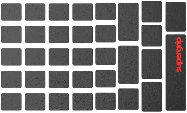Main image of SUPERGRIP Pre-Cut Keyboard Griptape Pre-Laminated Sweat Absorbing High Performance Universal Anti Slip Mouse Keycap Grip Tape Ultra-Thin 0.5mm (0.02in)