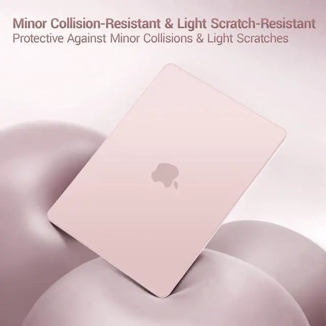 Alt view image 4 of 7 - Crack-Resistant Cover Compatible with MacBook Neo Case 13 inch 2026 Release Model A3404 with A18 Pro Chip, Protective Hard Shell&Keyboard Cover&Screen Film&Type C, Blush