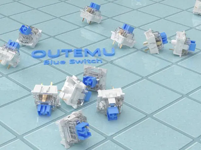 Alt view image 7 of 7 - 20PCS Blue Clicky Mechanical Keyboard Switches,3-Pin Hot-Swappable Pre-Lubricated Switches,Crisp Click Sound,for Gaming Keyboards & 3D Prints Accessories