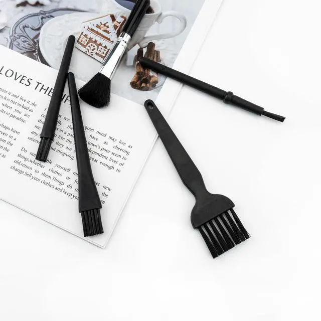 Alt view image 5 of 7 - 5 PCS Mini Keyboard Cleaning Brushes Kit, PP Handle Nylon Anti Static Electronic Dust Cleaning Brush for Computer Keyboard Motherboard Camera Small Space