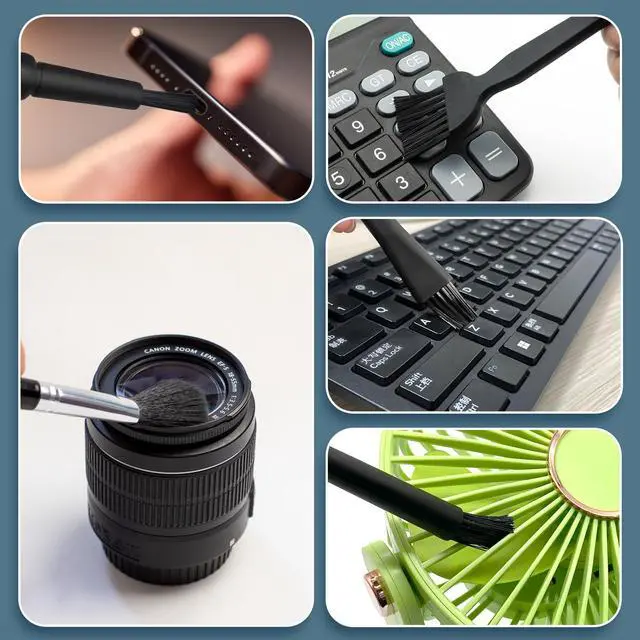 Alt view image 7 of 7 - 5 PCS Mini Keyboard Cleaning Brushes Kit, PP Handle Nylon Anti Static Electronic Dust Cleaning Brush for Computer Keyboard Motherboard Camera Small Space