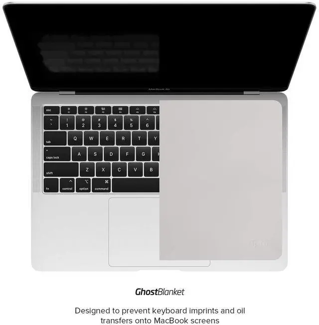 Alt view image 4 of 7 - GhostBlanket Screen Keyboard Imprint Protection Microfiber Liner and Cleaning Cloth 13" Compatible with MacBook Pro 13"/14", MacBook Air 13"/15", MacBook Neo 13"