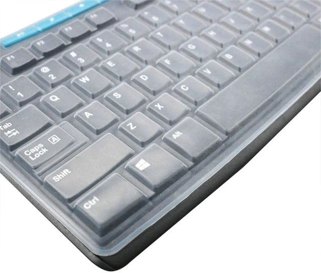 Alt view image 4 of 6 - Ultra Thin Desktop Silicone Clear Keyboard Cover Skin Protector Compatible for Logitech MK370 MK270 Wireless Keyboard & Logitech K200 K260 K270 MK200 MK260 Keyboard (NOT for Other Desktop Keyboards)