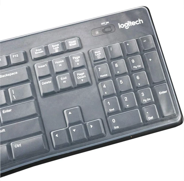 Alt view image 5 of 6 - Ultra Thin Desktop Silicone Clear Keyboard Cover Skin Protector Compatible for Logitech MK370 MK270 Wireless Keyboard & Logitech K200 K260 K270 MK200 MK260 Keyboard (NOT for Other Desktop Keyboards)