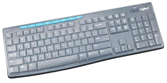 Alt view image 6 of 6 - Ultra Thin Desktop Silicone Clear Keyboard Cover Skin Protector Compatible for Logitech MK370 MK270 Wireless Keyboard & Logitech K200 K260 K270 MK200 MK260 Keyboard (NOT for Other Desktop Keyboards)