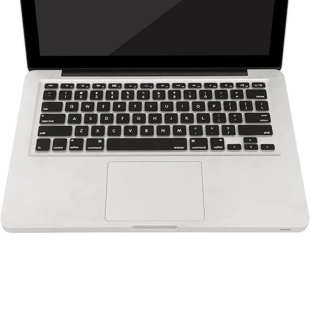 Alt view image 5 of 5 - Silicone Keyboard Cover Compatible with MacBook Air 13 inch A1466 A1369 2010-2017&Compatible with MacBook Pro 13/15 inch (with/Without Retina Display, 2015 or Older Version), Black