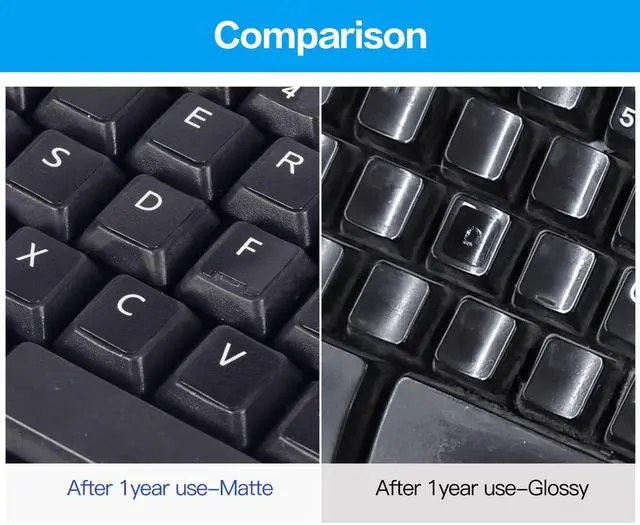 Alt view image 5 of 7 - English Keyboard Stickers, 2 Pack Replacement Keyboard Letters Sticker with White Font on Black Background Universal for Computer Laptop Desktop, Matte Alphabet Stickers