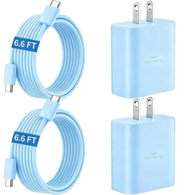 Main image of 45W Super Fast Charger USB C Android Phone Type C Charger Fast Charging Block with 6.6FT Cord for Samsung Galaxy S26/S26 Ultra/S26+/S25 Ultra/S25/S24 Ultra/S24/S23 Ultra/S22/S21/S20/Note 10, Blue