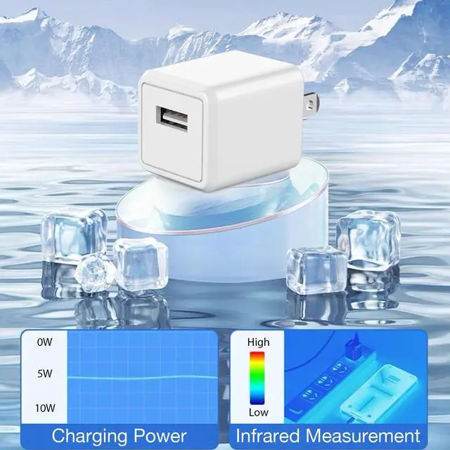 Alt view image 3 of 7 - iPhone Charger,Cube iPhone Charger Travel 2Pack 6FT Lightning Cable Cord Quick Fast Charging Cord USB Wall Chargers Travel Plug Adapter for iPhone14/13/12/11/10/X/8 Plus/XR/XS Max/7/SE/iPad,Airpods