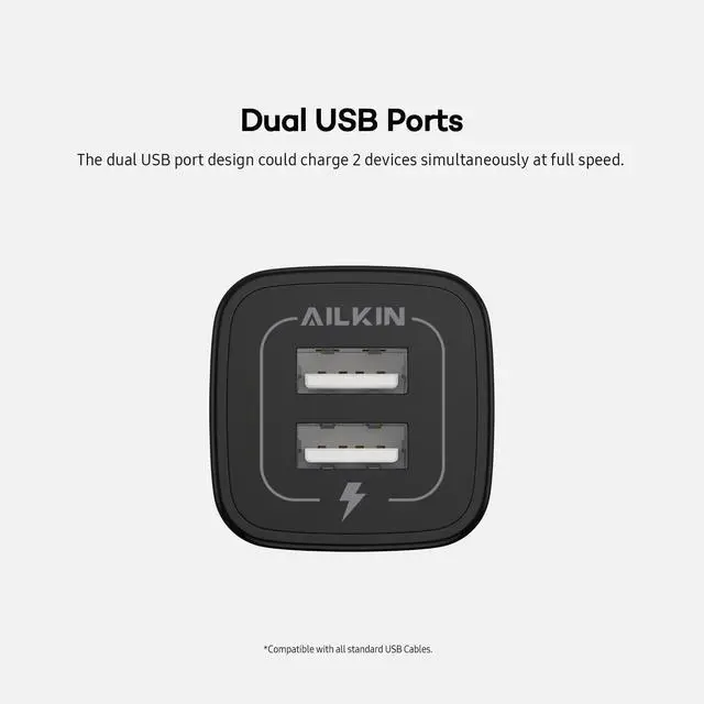 Alt view image 3 of 7 - USB MultiPort Charging Block, Wall Plug Station, Home Travel Charger Cube, Wall Charger Brick, Rapid Charging Adapter, Fast Android Charge Replacement for iPad/iPhone/iPod/Samsung Box